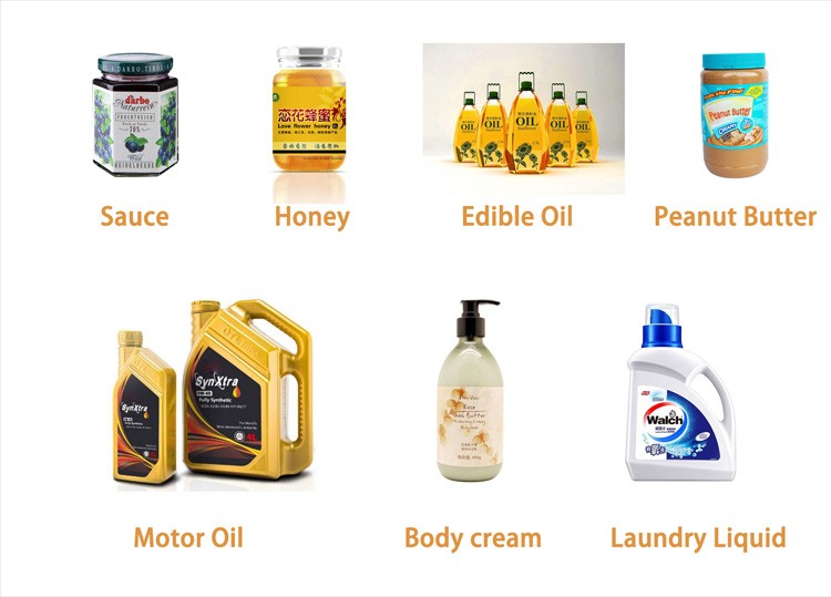 Máquina automática de llenado de pasta para cocinar aceite, salsa