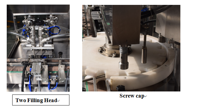 KPGX-1 botella de jarabe máquina de llenado y taponado de líquidos para medicamentos