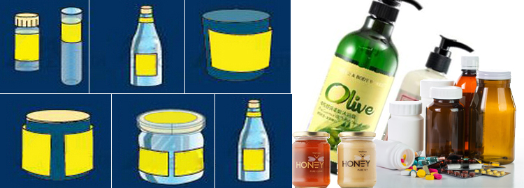 Máquina de etiquetado automático de contenedores redondos tipo vertical T