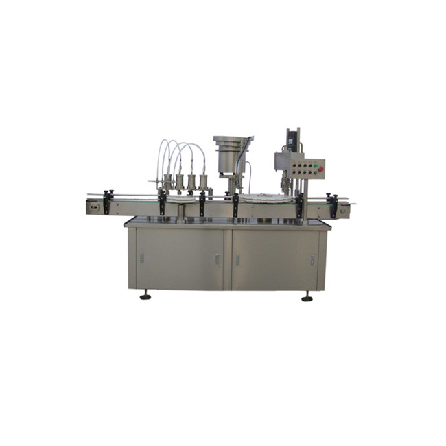 Venta automática Botella automática 2 boquilla máquina de llenado hierba flor vial aceite esencial Máquina de llenado y tapado